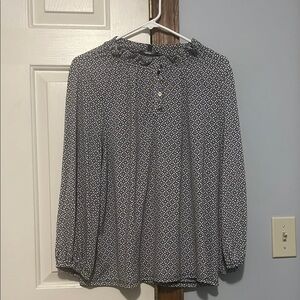 Adrianna Papell Black and White Blouse